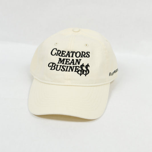Creators Mean Business Ivory Dad Hat