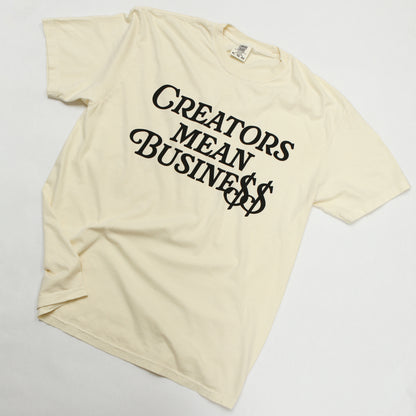 Creators Mean Business Tee - Ivory